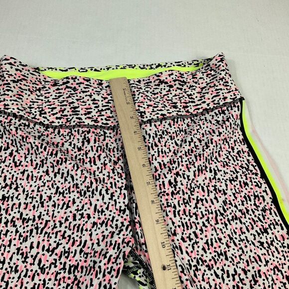 DKNY Sport Womens Cropped Leggings Colorful Print Mid Rise Pull On Size Large - Picture 6 of 12